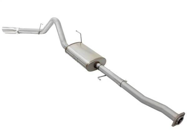 aFe MACHForce XP Exhaust 3in-3.5in SS Single Side Ext CB w/ Polished Tips 15 Ford F150 V8 5.0L CC/SB - 49-43073-P thumbnail 2