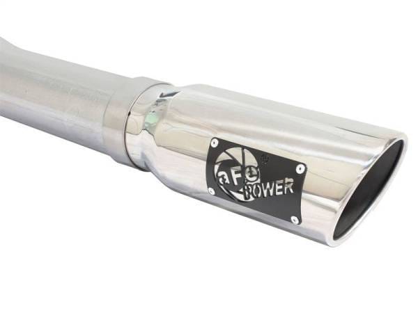 aFe MACHForce XP Exhaust 3in-3.5in SS Single Side Ext CB w/ Polished Tips 15 Ford F150 V8 5.0L CC/SB - 49-43073-P thumbnail 3