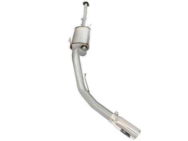 aFe MACHForce XP Exhaust 3in-3.5in SS Single Side Ext CB w/ Polished Tips 15 Ford F150 V8 5.0L CC/SB - 49-43073-P thumbnail 4