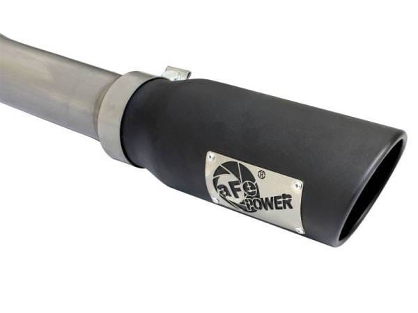 aFe MACHForce XP Exhaust 3in SS Dual Side Exit CB w/ Black Tips 2015 Ford F150 5.0L V8 CC/SB EC/LB - 49-43074-B thumbnail 2