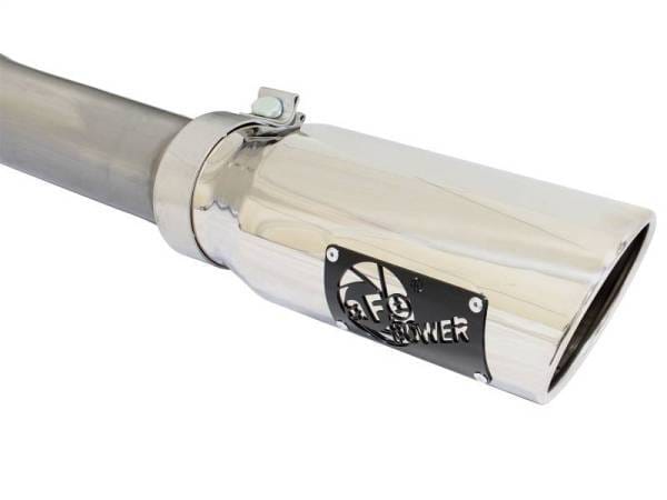aFe MACHForce XP Exhaust 3in SS Dual Side Ext CB w/ Polished Tips 2015 Ford F150 5.0L V8 CC/SB EC/LB - 49-43074-P thumbnail 3