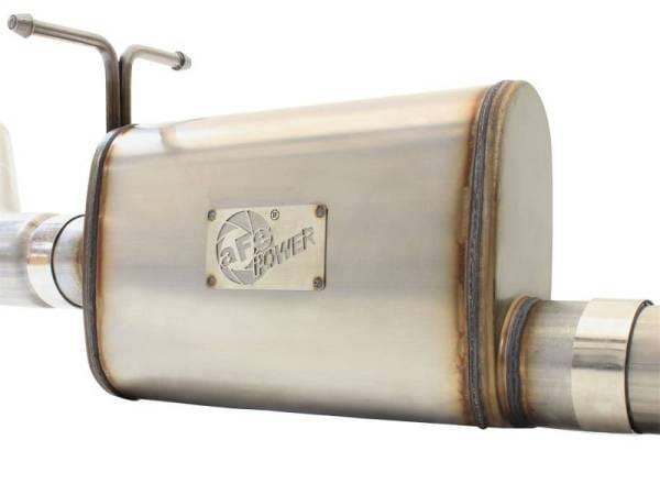 aFe MACHForce XP Exhaust 3in-3.5in SS Single Side Ext CB w/ Black Tip 99-04 Ford F150 V8 5.4L/6.8L - 49-43076-B thumbnail 2