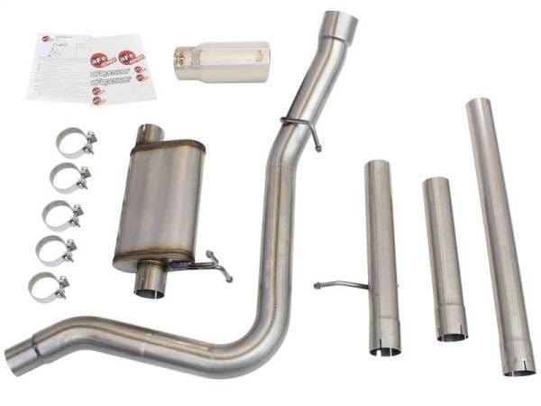 aFe MACHForce XP Exhaust 3in-3.5in SS Single Side Ext CB w/ Polish Tip 99-04 Ford F-250 V8 5.4L/6.8L - 49-43076-P thumbnail 3