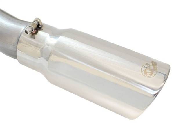 aFe MACHForce XP Exhaust 3in-3.5in SS Single Side Ext CB w/ Polish Tip 99-04 Ford F-250 V8 5.4L/6.8L - 49-43076-P thumbnail 6