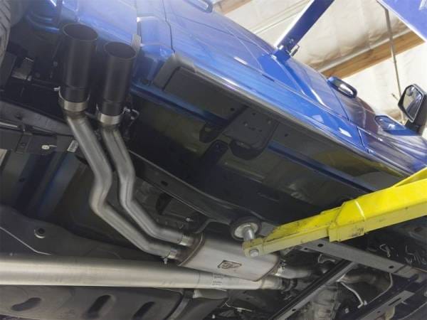 aFe Rebel Exhausts 3in SS Cat-Back 15-16 Ford F-150 EcoBoost V6 2.7/3.5L V8 5.0L w/ Black Tips - 49-43081-B thumbnail 4