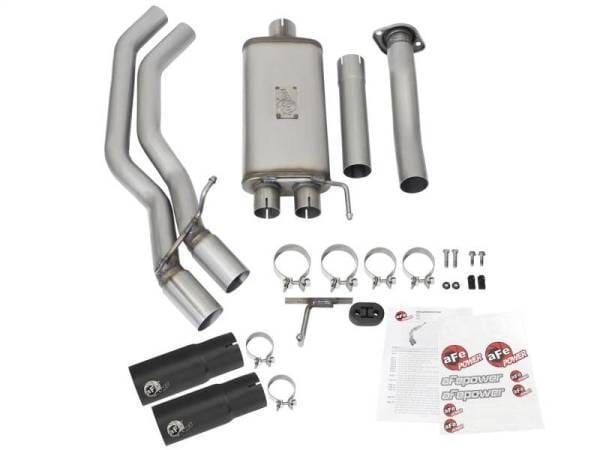 aFe Rebel Exhausts 3in SS Cat-Back 15-16 Ford F-150 EcoBoost V6 2.7/3.5L V8 5.0L w/ Black Tips - 49-43081-B thumbnail 9