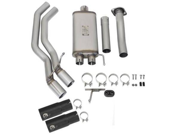 aFe Rebel Exhausts 3in SS Cat-Back 15-16 Ford F-150 EcoBoost V6 2.7/3.5L V8 5.0L w/ Black Tips - 49-43081-B thumbnail 12
