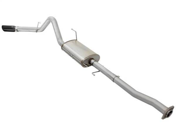aFe MACHForce XP SS Exhaust 3in to 3.5in Cat-Back w/ Black Tip 15 Ford F-150 EcoBoost V6 2.7/3.5Ltt - 49-43068-B thumbnail 2