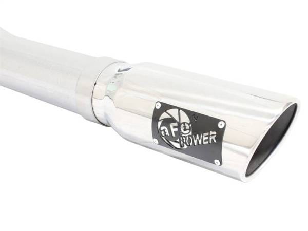aFe MACHForce XP SS Exhaust 3in to 3.5in Cat-Back w/ Polished Tip 15 Ford F-150 EcoBoost V6 2.7/3.5L - 49-43068-P thumbnail 6
