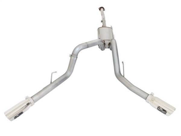 aFe MACHForce XP Exhaust 3in SS Dual Side Exit CB w/ Polish Tips 15 Ford F150 Ecoboost V6-2.7L/3.5L - 49-43070-P thumbnail 5