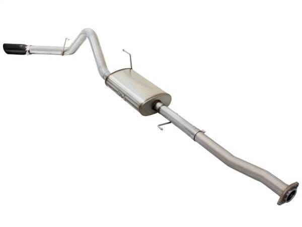 aFe MACHForce XP Exhaust 3in-3.5in SS Single Side Exit CB w/ Black Tips 15 Ford F150 V8 5.0L CC/SB - 49-43073-B thumbnail 6