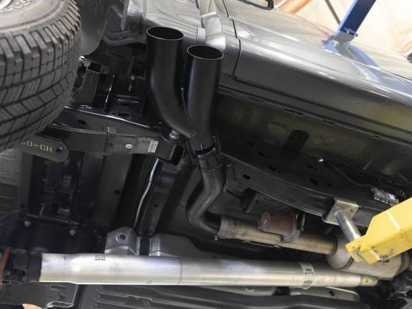 aFe Rebel DPF-Back 409 SS Exhaust System w/Dual Black Tips 18-19 Ford F-150 V6 3.0L (td) - 49-43108-B thumbnail 3