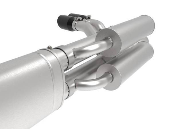 aFe Rebel Series 3in 409 SS Cat-Back Exhaust w/ Black Tips 17-20 Ford F-250/F350 V8 6.2L/7.3L - 49-43117-b thumbnail 2