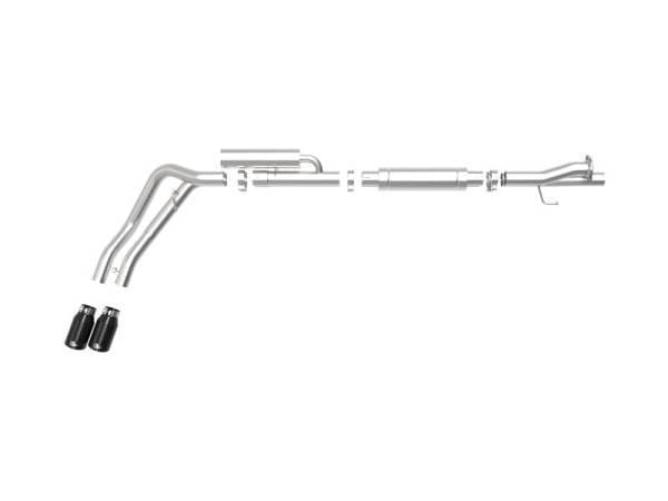 aFe Rebel Series 3in 409 SS Cat-Back Exhaust w/ Black Tips 17-20 Ford F-250/F350 V8 6.2L/7.3L - 49-43117-b thumbnail 6