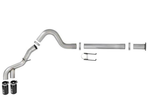 aFe Power 11-14 Ford F250/F350 6.7L Diesel Rebel XD 4in 409 SS DPF-Back Exhaust System - Black Tips - 49-43120-B thumbnail 5