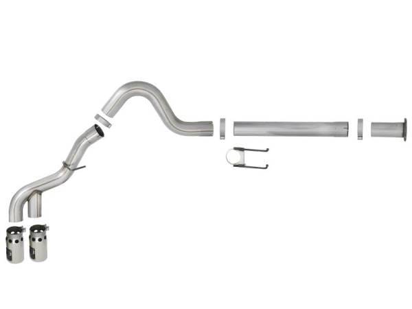 aFe Power 11-14 Ford F250/F350 6.7L Diesel Rebel XD 4in 409 SS DPF-Back Exhaust System - Pol Tips - 49-43120-P thumbnail 5