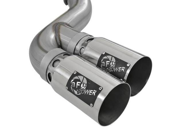 aFe Power 15-16 Ford F250/F350 6.7L Diesel Rebel XD 4in 409 SS DPF-Back Exhaust System - Pol Tips - 49-43121-P thumbnail 2