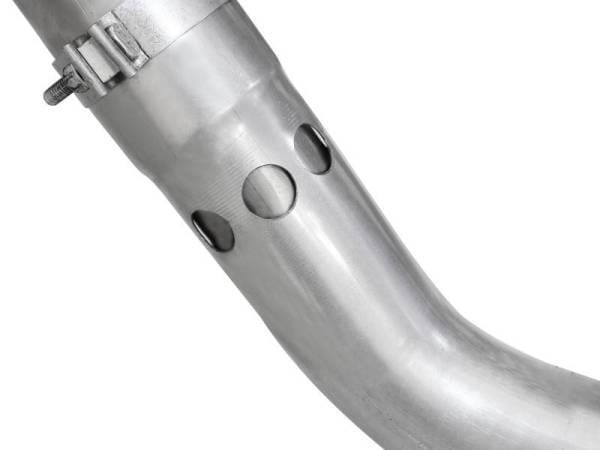 aFe Large Bore-HD 4in 409 Stainless Steel DPF-Back Exhaust w/Black Tip 15-16 Ford Diesel V8 Trucks - 49-43122-B thumbnail 4