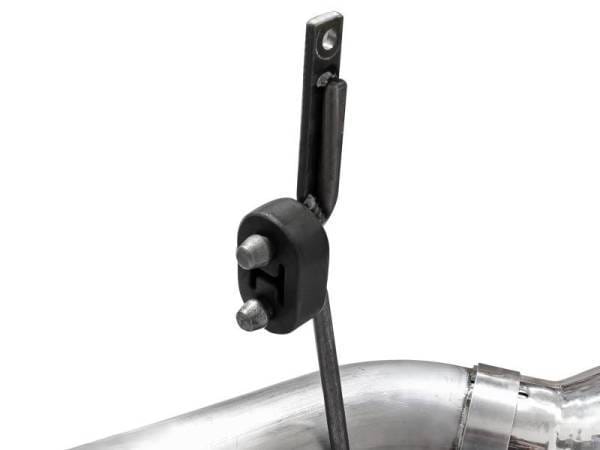 aFe Large Bore-HD 4in 409 Stainless Steel DPF-Back Exhaust w/Polished Tips 15-16 Ford Diesel Truck - 49-43122-P thumbnail 5