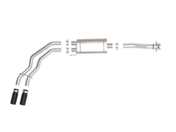 aFe Rebel 3in 409 SS Cat-Back Exhaust 2021 Ford F-150 V6 2.7L/3.5L (tt)/V8 5.0L w/ Black Tips - 49-43128-B thumbnail 5