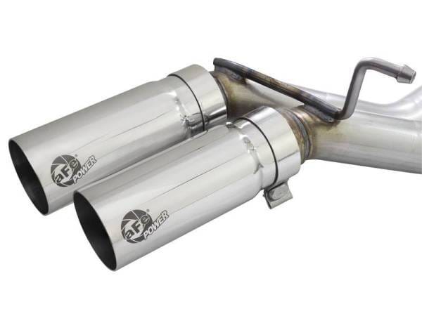 aFe Rebel 3in 409 SS Cat-Back Exhaust 2021 Ford F-150 V6 2.7L/3.5L (tt)/V8 5.0L w/ Polished Tips - 49-43128-P thumbnail 2