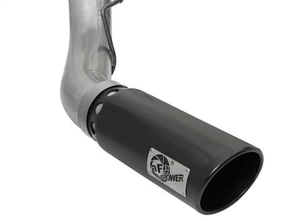 aFe Large Bore-HD 5in DPF Back 409 SS Exhaust System w/Black Tip 2017 Ford Diesel Trucks V8 6.7L(td) - 49-43090-B thumbnail 6