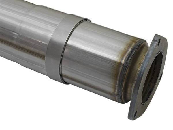 aFe LARGE BORE HD 5in 409-SS DPF-Back Exhaust w/Polished Tip 2017 Ford Diesel Trucks V8 6.7L (td) - 49-43090-P thumbnail 3