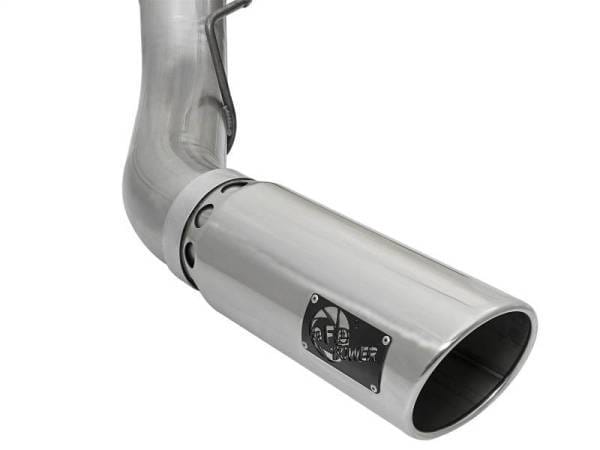aFe LARGE BORE HD 5in 409-SS DPF-Back Exhaust w/Polished Tip 2017 Ford Diesel Trucks V8 6.7L (td) - 49-43090-P thumbnail 4