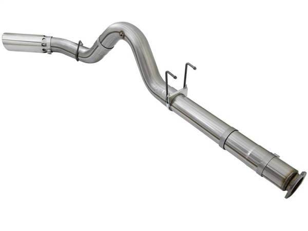 aFe LARGE BORE HD 5in 409-SS DPF-Back Exhaust w/Polished Tip 2017 Ford Diesel Trucks V8 6.7L (td) - 49-43090-P thumbnail 7