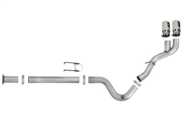 aFe Rebel XD 4in SS Down-Pipe Back Exhaust w/Dual Polished Tips 17-18 Ford Diesel Trucks V8-6.7L(td) - 49-43102-P thumbnail 3
