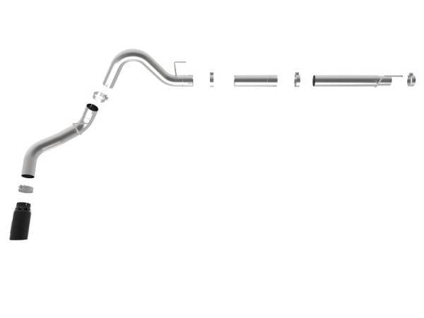 aFe Large Bore-HD 4in 409 SS DPF-Back Exh 18-19 Ford F-150 V6-3.0L (td) w/ Black Tip - 49-43106-B thumbnail 5