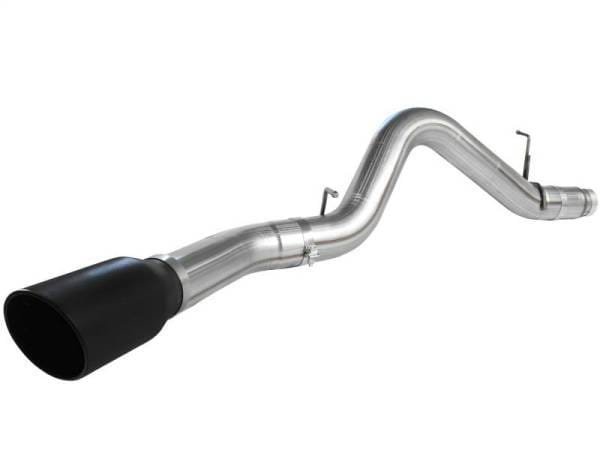 aFe MACHForce XP Exhaust 5in DPF-Back SS 11-13 GM Diesel Trucks V8-6.6L (td) (LML) (Blk Tip) - 49-44041-B thumbnail 3
