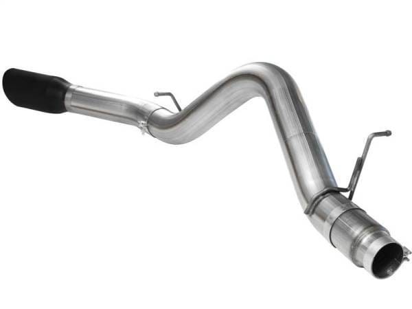 aFe MACHForce XP Exhaust 5in DPF-Back SS 11-13 GM Diesel Trucks V8-6.6L (td) (LML) (Blk Tip) - 49-44041-B thumbnail 4