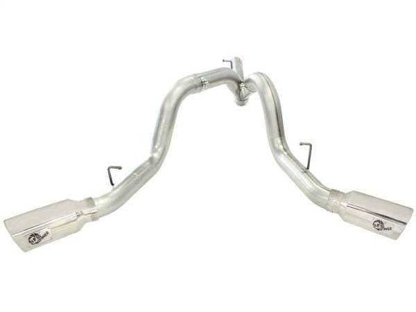 aFe MachForce XP Exhaust 4inch DP-Back All SS 2011-14 GM Diesel Trucks V8-6.6L LML Polished - 49-44043-P thumbnail 5