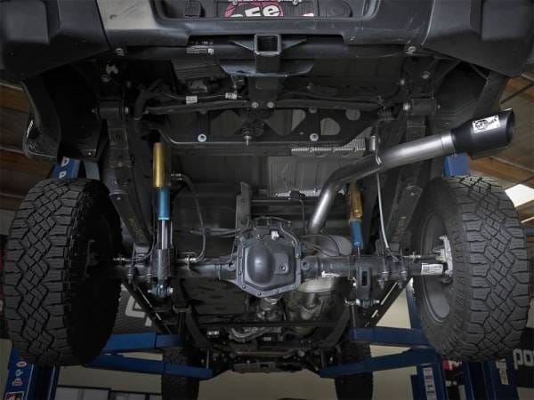 aFe Mach Force-XP Exhaust 3in CB SS 15-17 GM Colorado/Canyon 2.5L/3.6L Side Exit w/ Black Tip - 49-44058-B thumbnail 4