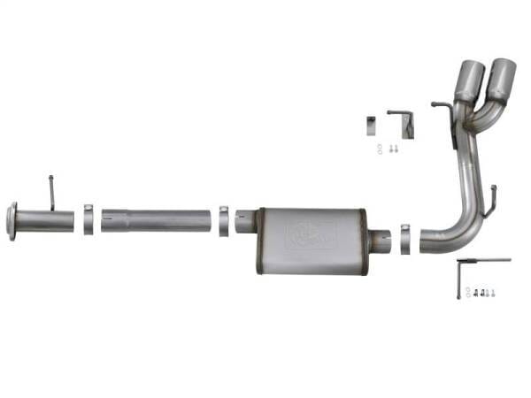 aFe Rebel Series CB 3in Middle Side Exit SS Exht w/Polish Tips 15-17 Chevy Colorado / GMC Canyon - 49-44061-P thumbnail 8