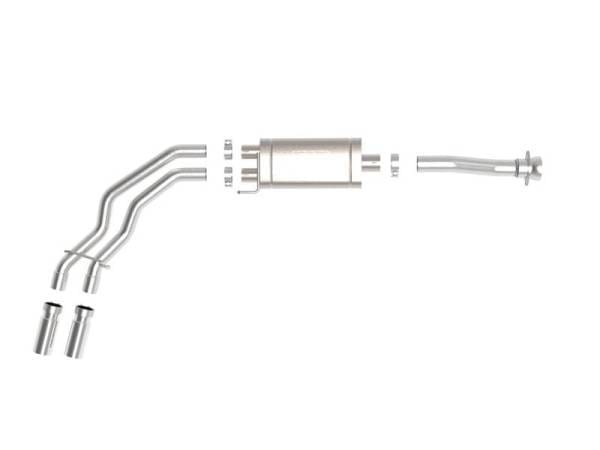 aFe Rebel 3in 409 SS Cat-Back Exhaust 2021 Ford F-150 V6 2.7L/3.5L (tt)/V8 5.0L w/ Polished Tips - 49-43128-P thumbnail 5