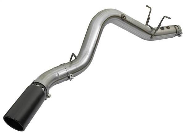aFe LARGE BORE HD 4in 409-SS DPF-Back Exhaust w/Black Tip 2017 GM Duramax V8-6.6L (td) L5P - 49-44085-B thumbnail 3