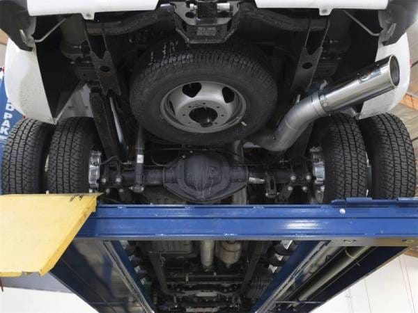aFe LARGE BORE HD 5in 409-SS DPF-Back Exhaust w/Polished Tip 2017 GM Duramax V8-6.6L (td) L5P - 49-44085-P thumbnail 2