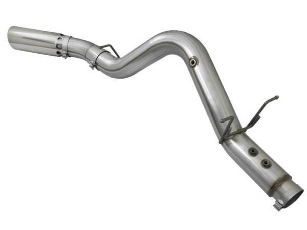 aFe LARGE BORE HD 5in 409-SS DPF-Back Exhaust w/Polished Tip 2017 GM Duramax V8-6.6L (td) L5P - 49-44085-P thumbnail 3