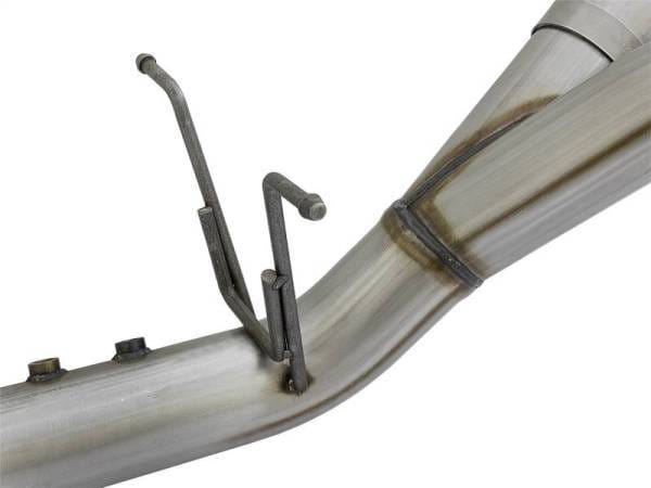 aFe Large Bore-HD 4in 409-SS DPF-Back Exhaust w/Dual Polished Tips 2017 GM Duramax V8-6.6L (td) L5P - 49-44086-P thumbnail 4