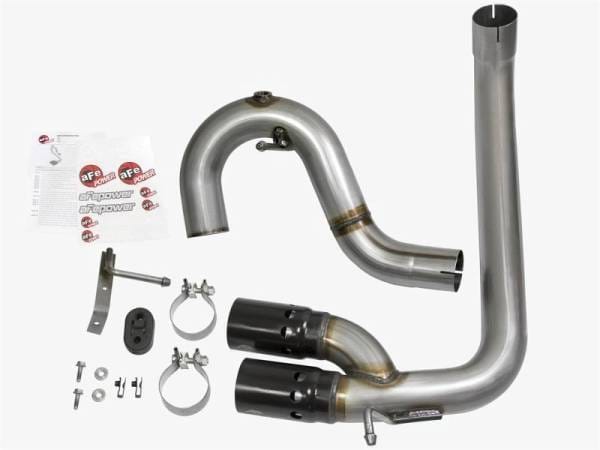 aFe Rebel Series DPF-Back 3in Side Exit SS Exhaust w/ IC Black Tip 2016 GM Colorado/Canyon 2.8L (td) - 49-44065-B thumbnail 3