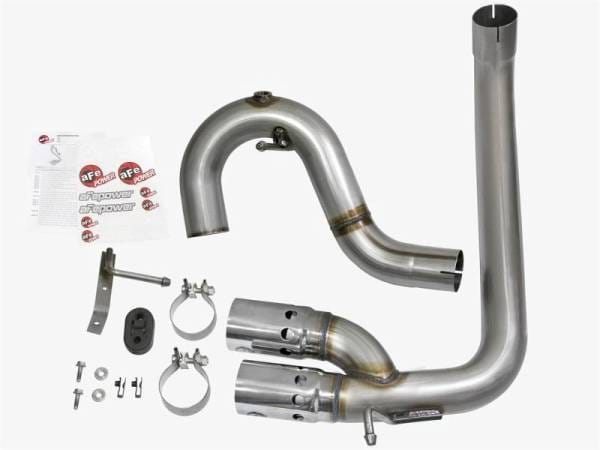aFe Rebel Series DPF-Back 3in Side Exit SS Exhaust w/ IC Polished Tips 2016 GM Colorado/Canyon 2.8L - 49-44065-P thumbnail 6