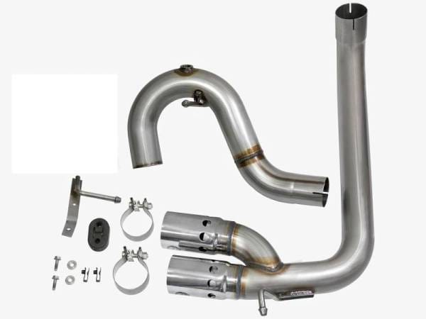 aFe Rebel Series DPF-Back 3in Side Exit SS Exhaust w/ IC Polished Tips 2016 GM Colorado/Canyon 2.8L - 49-44065-P thumbnail 7