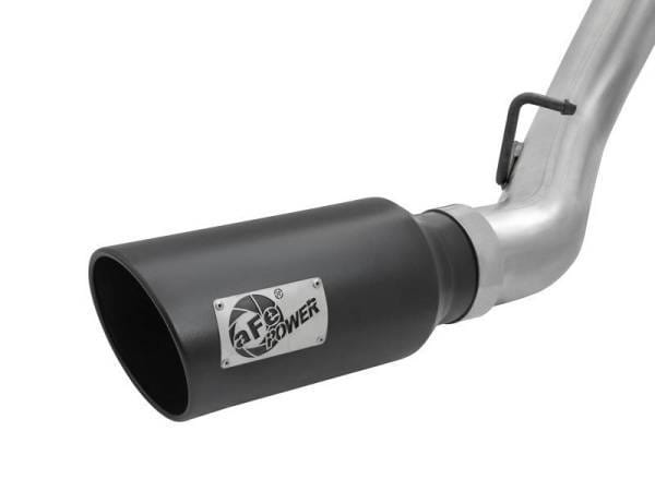 aFe LARGE Bore HD 4in Dual DPF-Back SS Exhaust w/Black Tip 16-17 GM Diesel Truck V8-6.6L (td) LML - 49-44080-B thumbnail 2