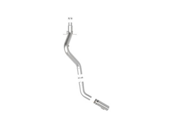 aFe Large Bore-HD 5 IN 409 SS DPF-Back Exhaust System w/Polished Tip 20-21 GM Truck V8-6.6L - 49-44125-P thumbnail 6