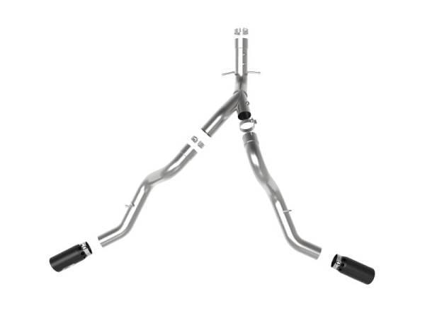 aFe Large Bore-HD 4in 409SS DPF-Back Exhaust System w/Black Tip 20 GM Diesel Trucks V8-6.6L (td) L5P - 49-44126-B thumbnail 6