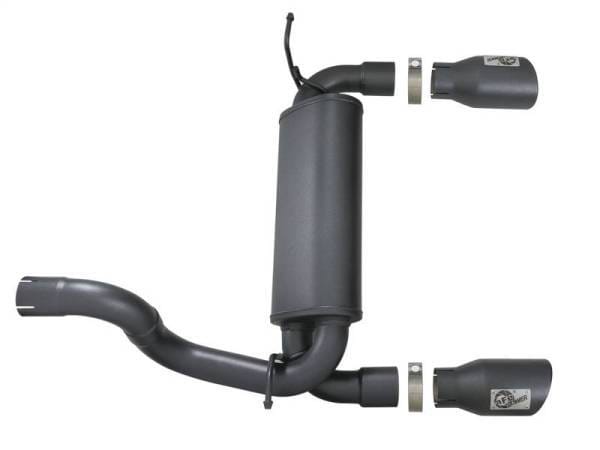 aFe Rebel Series 2.5in 409 SS Axle-Back Exhaust w/ Black Tips 2018+ Jeep Wrangler (JL) V6 3.6L - 49-48067-B thumbnail 7