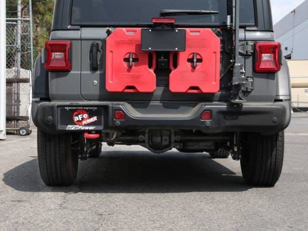 aFe MACH Force-Xp Axle-Back Exhaust System w/NoTip 18-20 Jeep Wrangler L4-2.0T / V6-3.6L - 49-48070-1 thumbnail 5