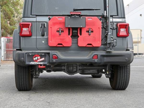 aFe MACH Force-Xp Axle-Back Exhaust System w/Black Tip 18-20 Jeep Wrangler L4-2.0T / V6-3.6L - 49-48070-1B thumbnail 6